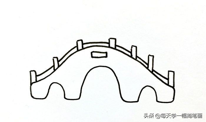 桥的简笔画儿童画(手把手教你画出简易版小桥)-735网