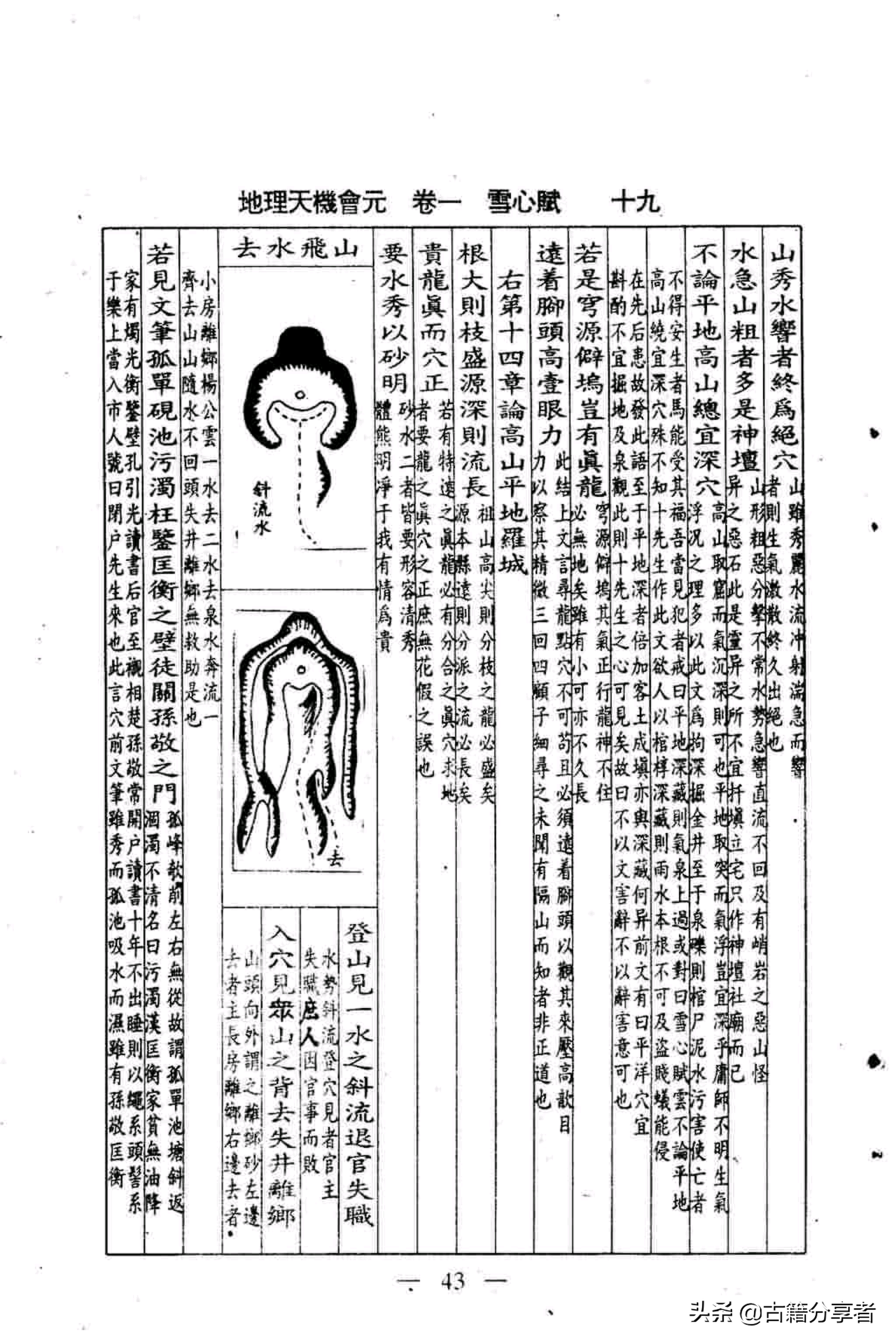 风水地理书（地理天机会元）雪心赋