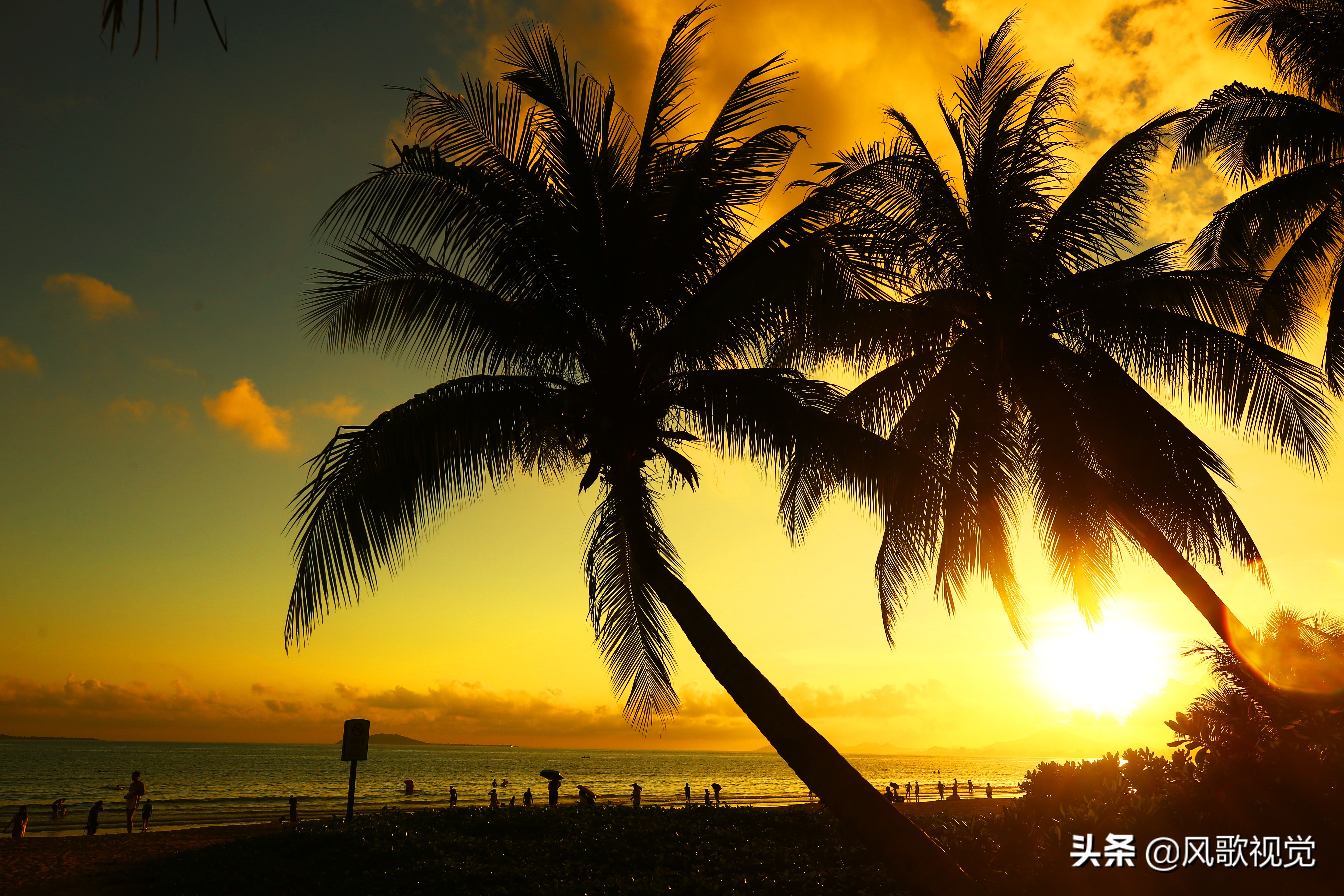 夏至,正是三亚旅游的热度,尤其是令人神往的海边夕阳美景