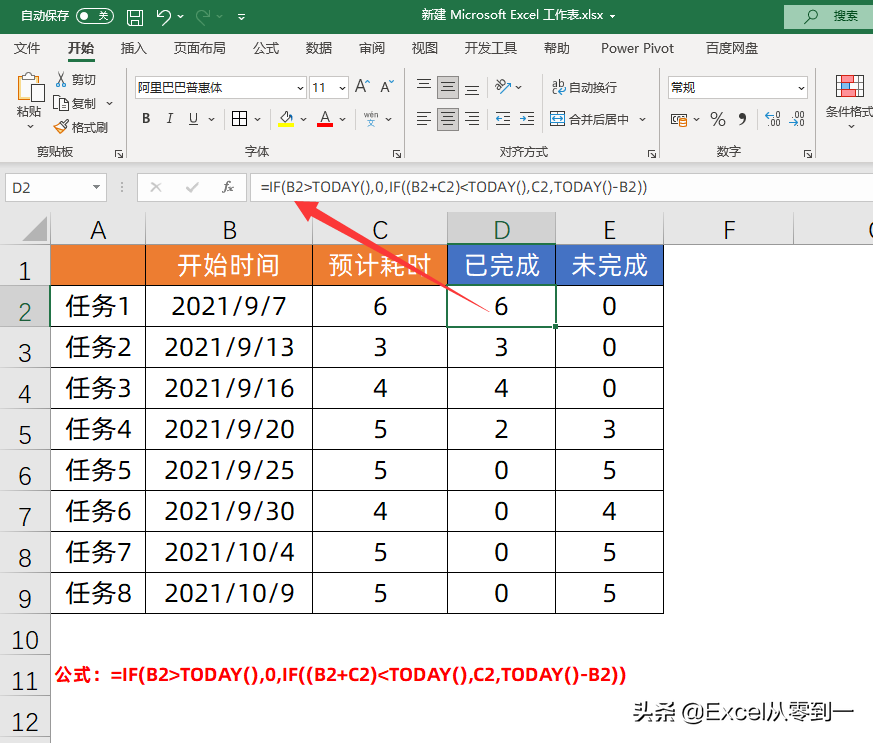 仅需5步，就能制作随日期自动更新的甘特图，让项目进度一目了然