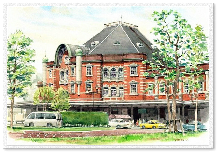 东亚风情 -- 高崎尚昭水彩画