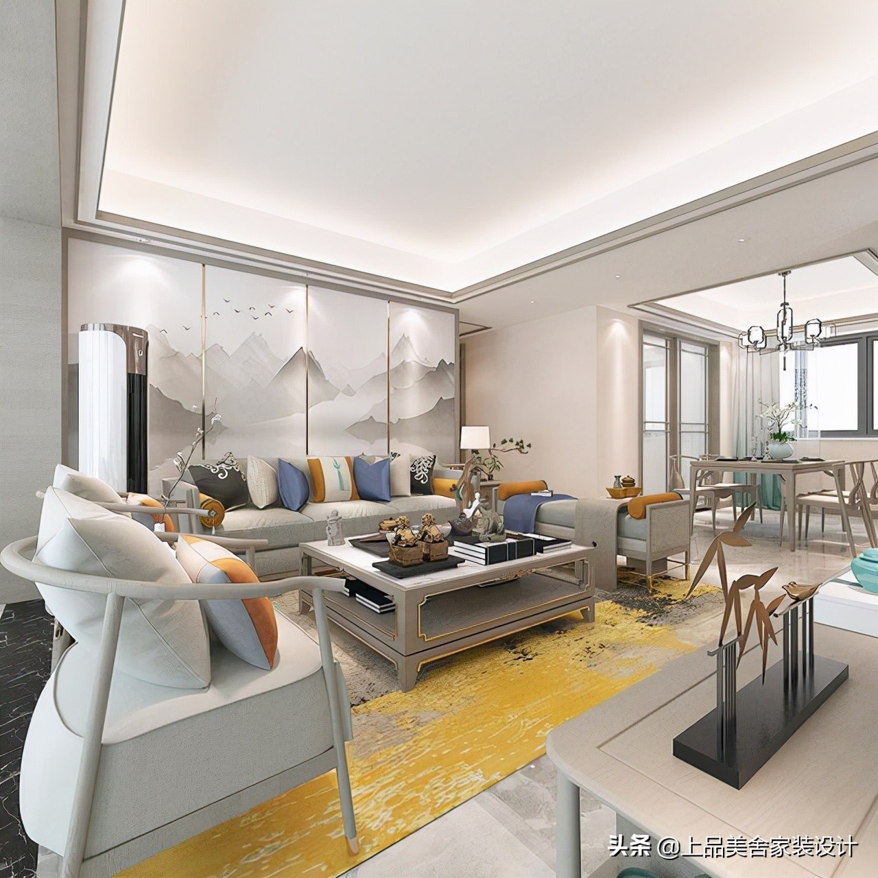 走进这对90后夫妻的新家，120㎡的新中式，居然能装得这么有品味