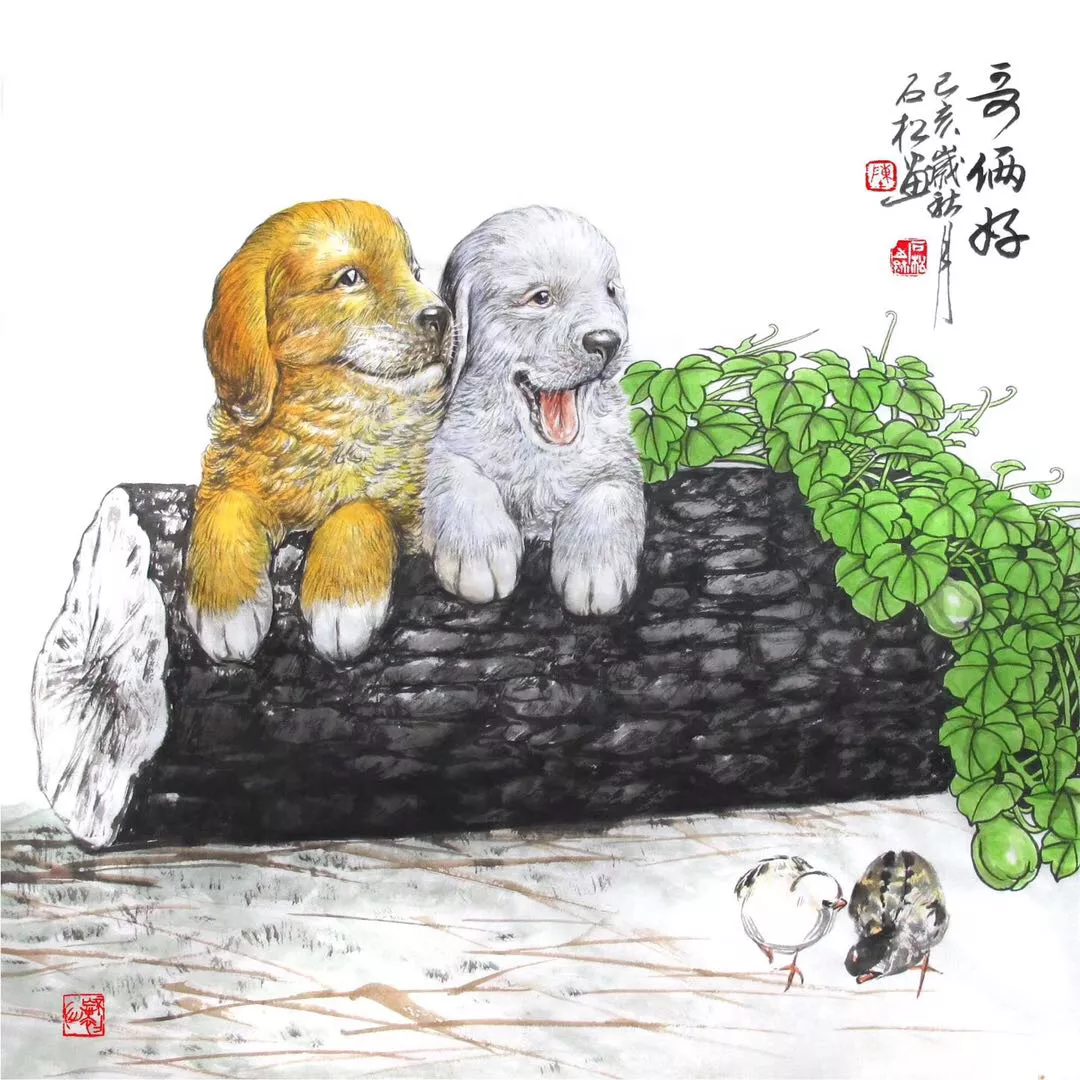 妙 他笔下的水墨画太逼真了 尤其第一张简直绝了 兜在学