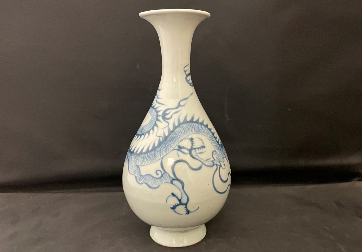 元代玉壶春瓶真品图片(青花之王) - 赤虎壹号