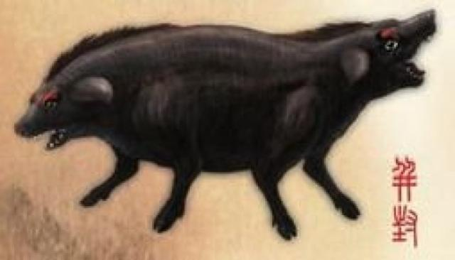 山海经：屏蓬并封与天蓬，猪八戒原型是一只特立独行的双头猪？