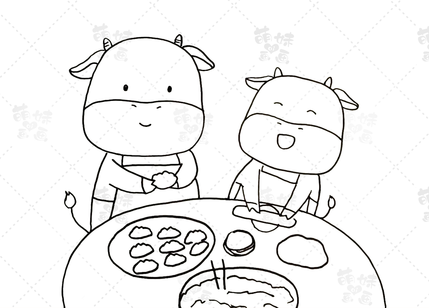 过年简笔画图片大全(5款不同难度的2021年春节主题画) - 赤虎壹号