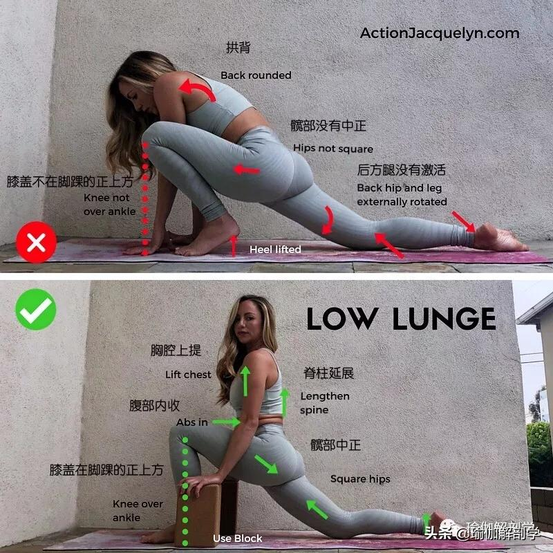 28个常见瑜伽体式“正误对比”图，初学者尤其要注意！（收藏级）