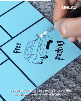 哈利波特被妹子改成手工版大富翁，数万网友眼红到喊话官方出同款