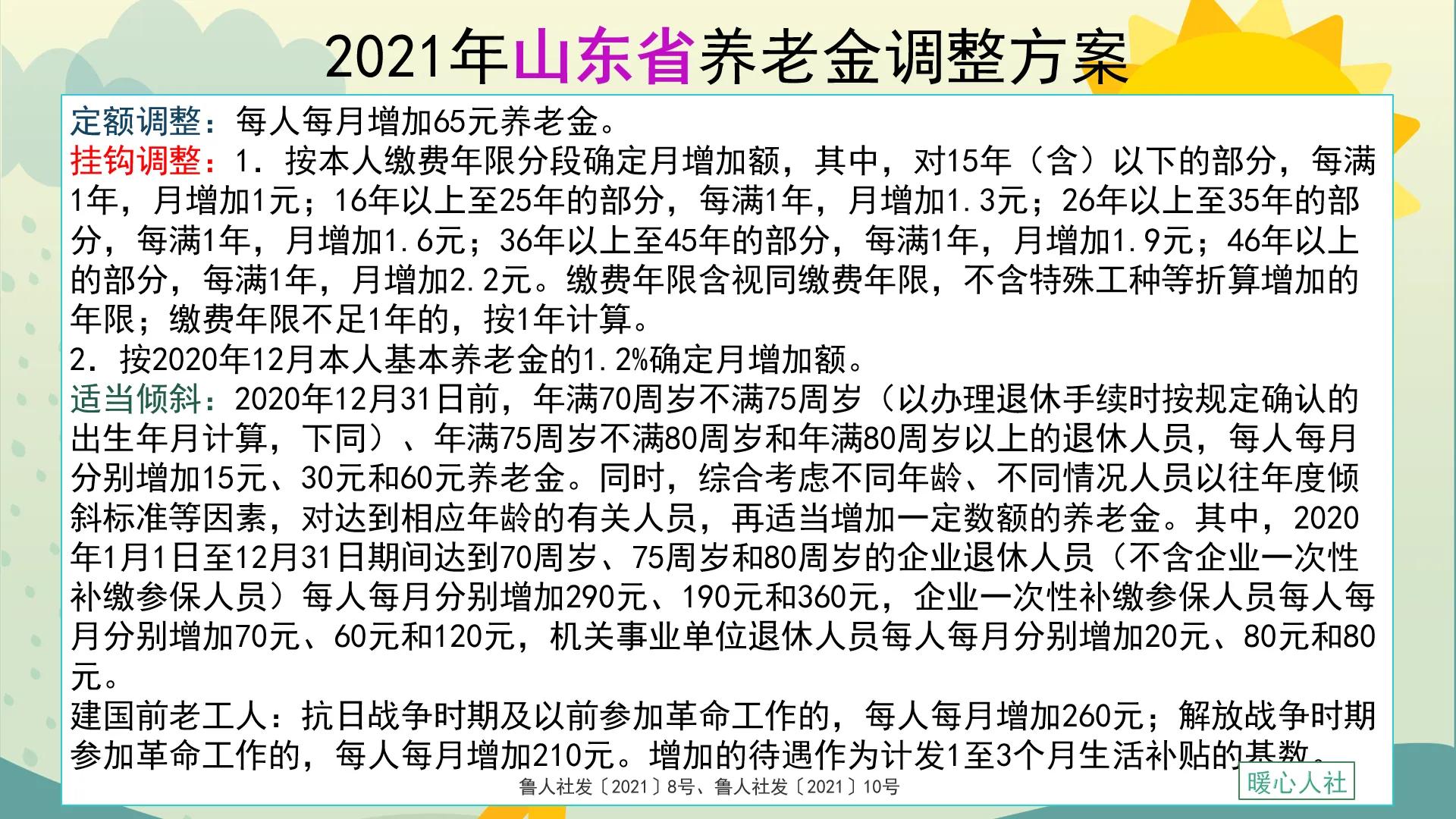 山东企业退休人员养老金,山东企业退休人员养老金调整最新消息