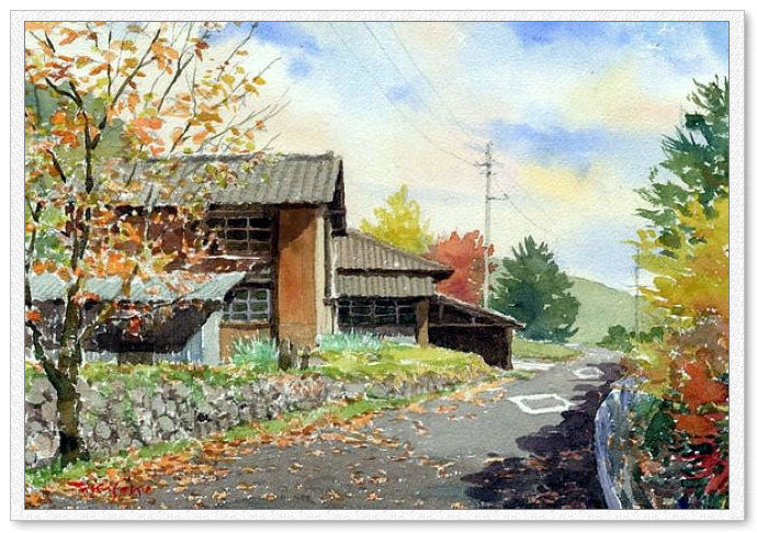 东亚风情 -- 高崎尚昭水彩画