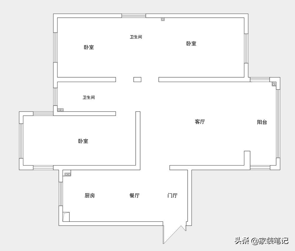 一个人的独居生活：不要餐厅，把厨房和门厅做大，入户大气又亮堂
