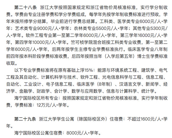 浙江大学权威发布2019年本科招生章程！农学、茶学等六大专业浙江籍学生免学费！