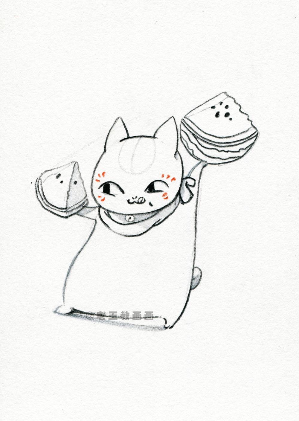 教你画夏目的猫咪老师 · 简笔画教程