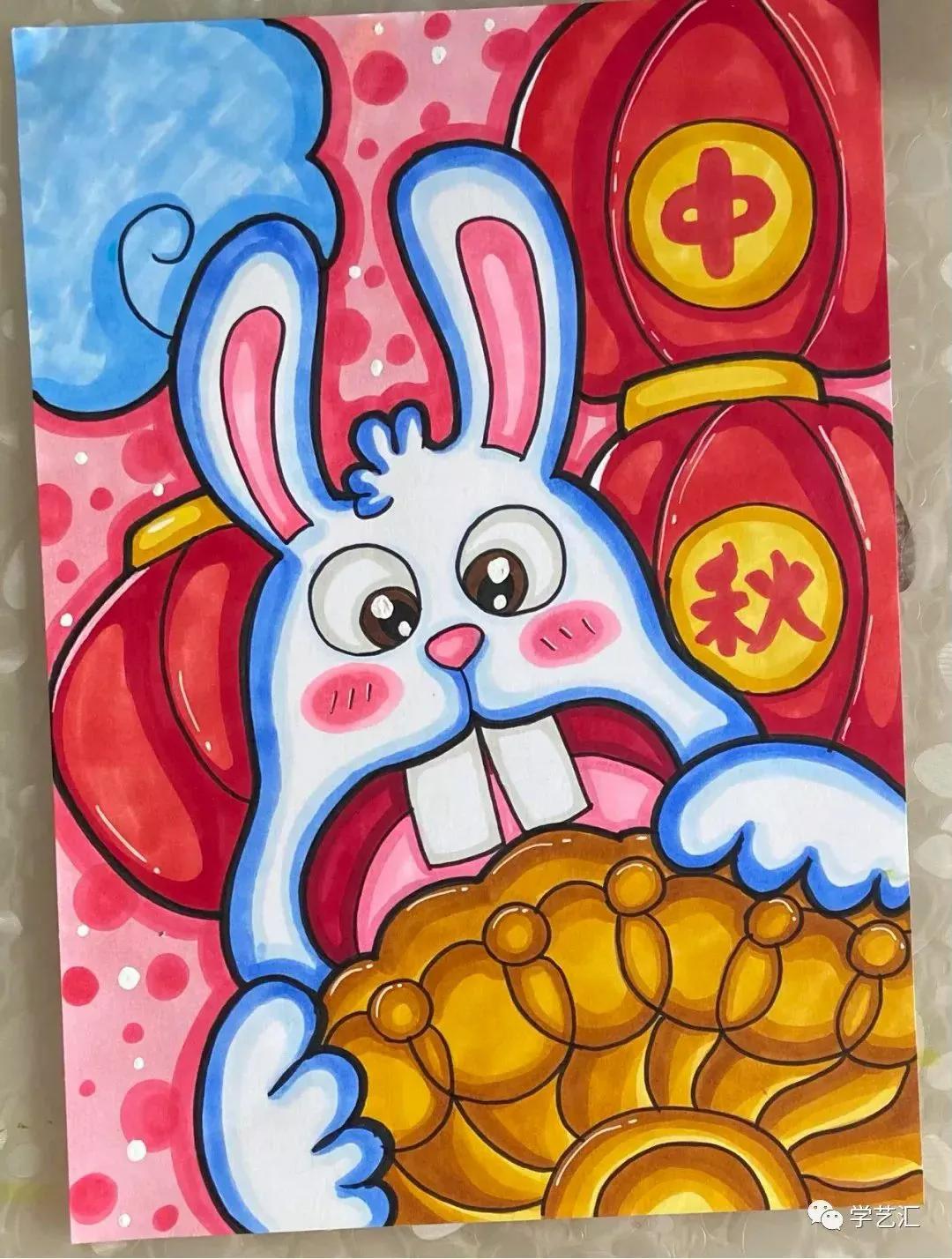 中秋节画画大全(中秋节画画大全图片 小学)-我的快乐小窝