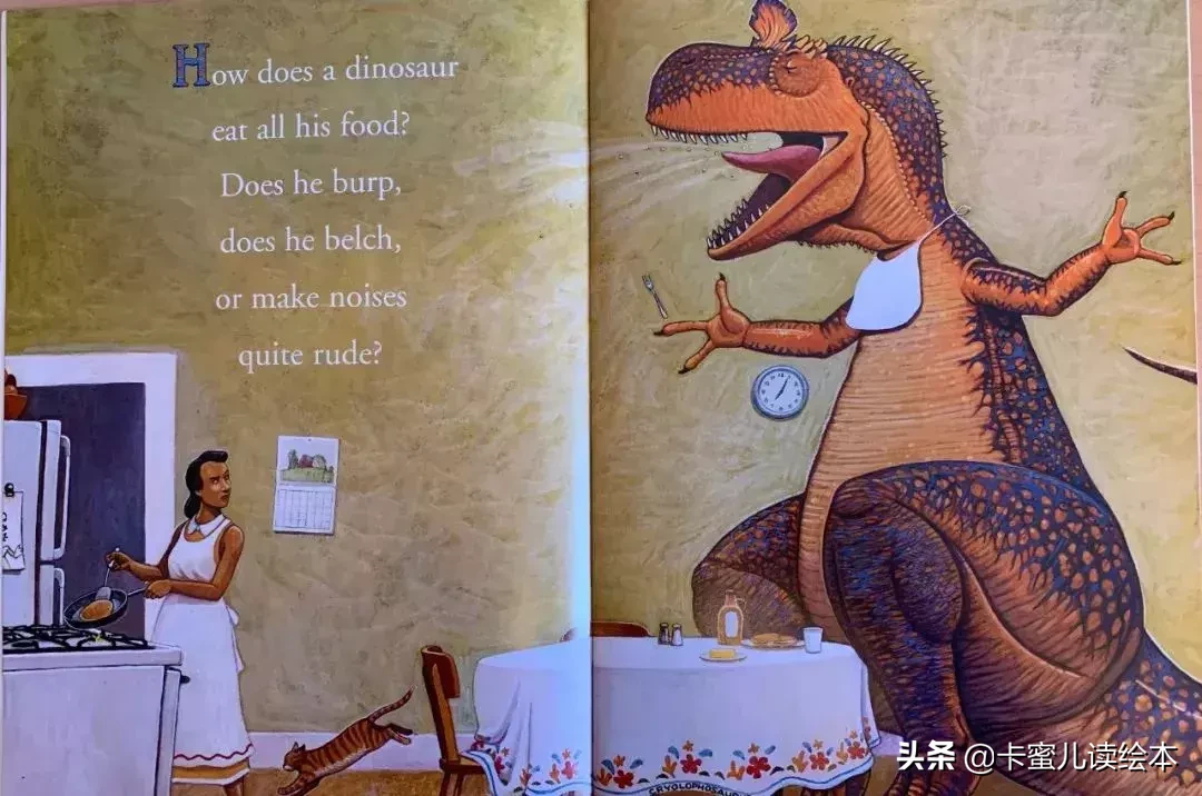 英文有声绘本How Do Dinosaurs Eat Their Food恐龙是怎么吃饭的