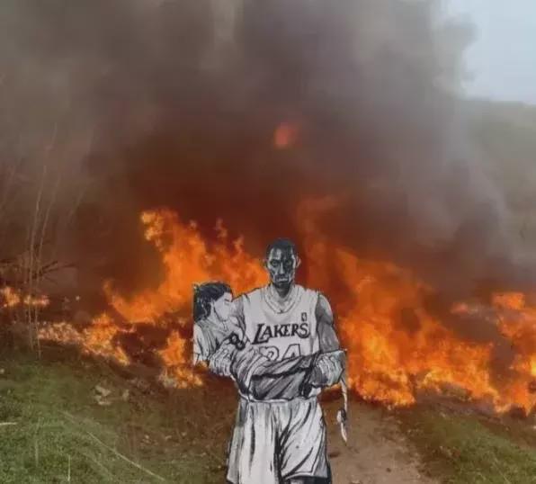 科比被烧焦图片(虐心!科比遗体转交瓦妮莎完成,四肢健在却面目全非)