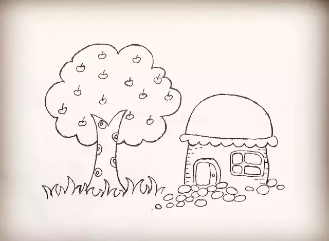 幼儿园房子简笔画系列，上色更漂亮，为孩子收藏！