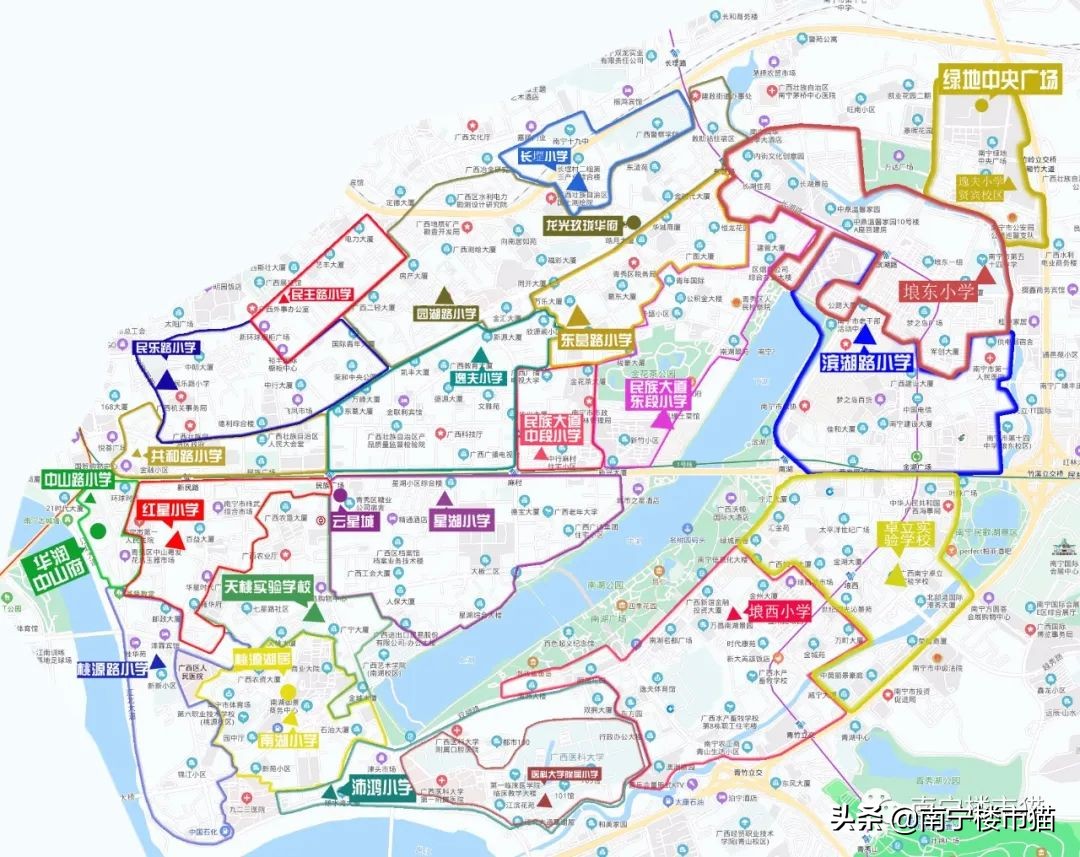 2020南宁学区房系列三：青秀区小学划分