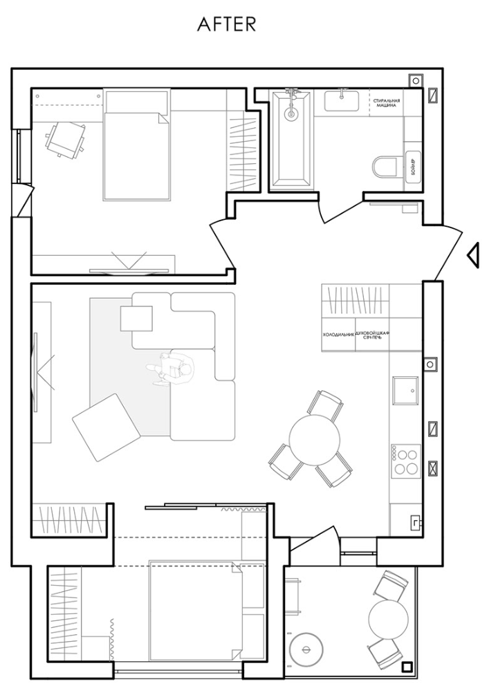 仅有55㎡的家，两室一厅，还有小庭院，北漂小姐姐的家，太漂亮