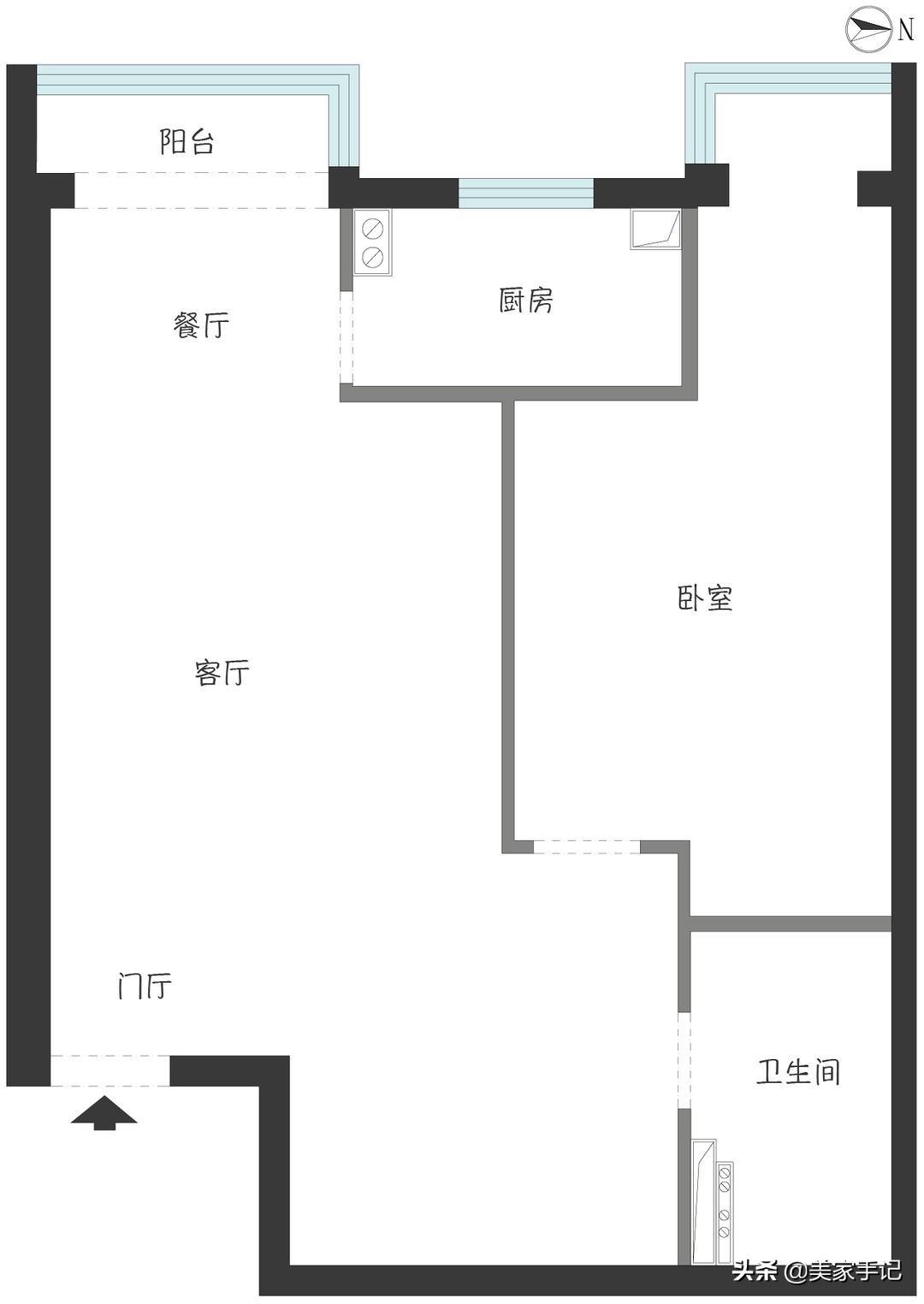 她56㎡的家，因坚持舍弃客厅老三样而走红，不要沙发、茶几太香了