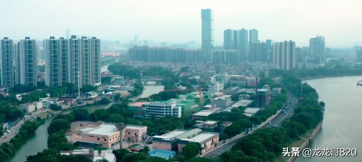 東莞城市cbd中心區,看看當地繁華的街景