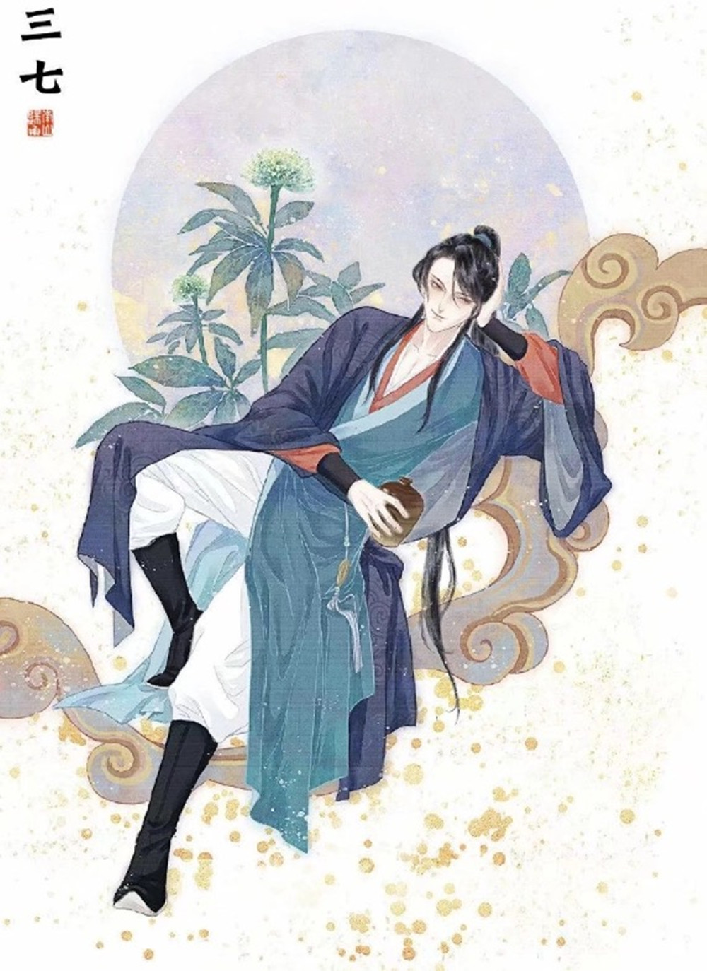 石榴化身中药精灵，红宝石般的果实蕴含千年药韵，温润如玉的果肉诉说着古老医方的智慧传承。