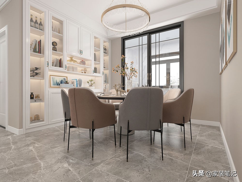 轻奢风格新作品：客厅用护墙板加大理石，不仅有点奢华感还有品位