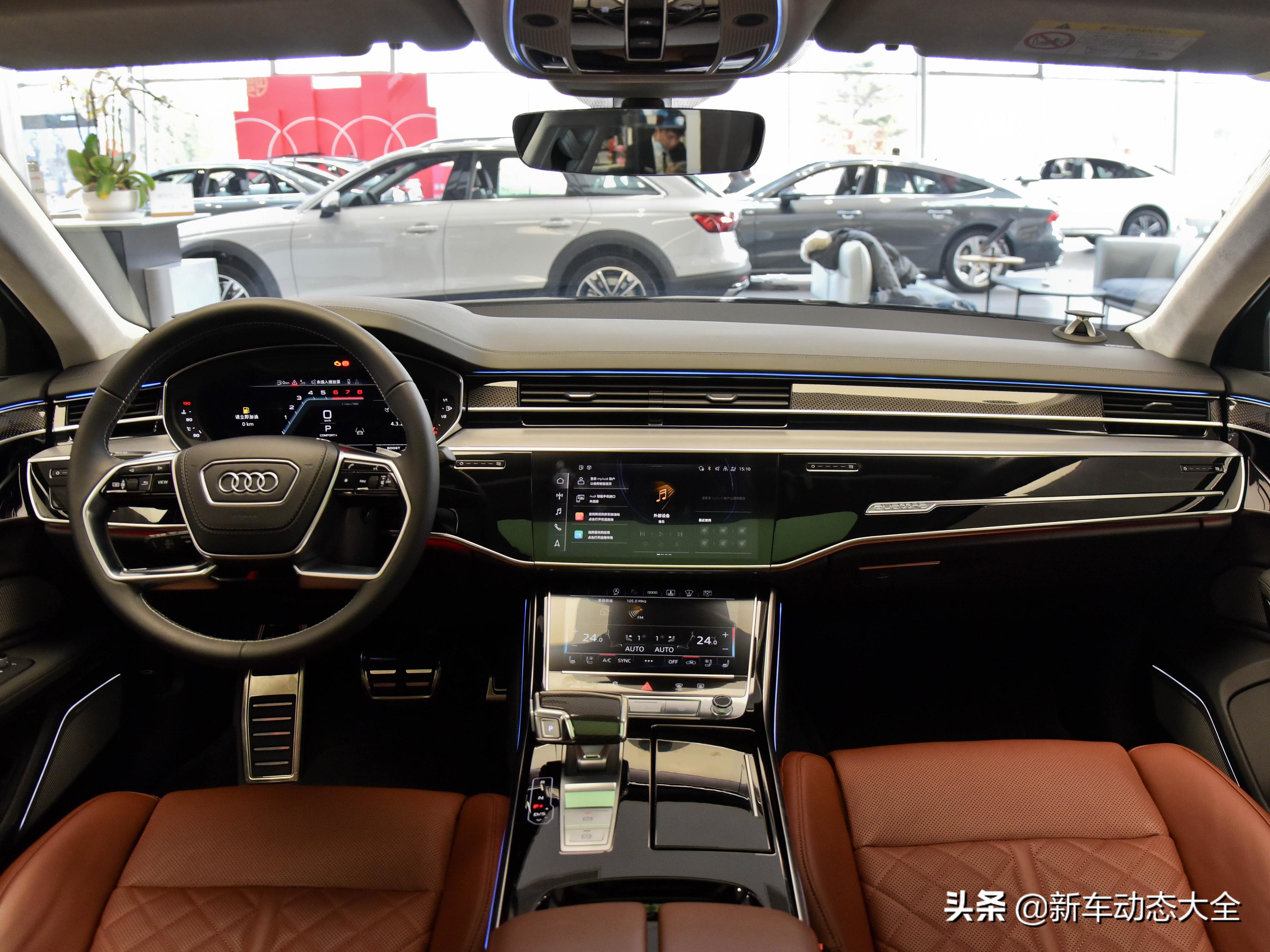 德系原装进口，顶级V8四驱豪华旗舰车，5米3加长车身，实拍奥迪S8