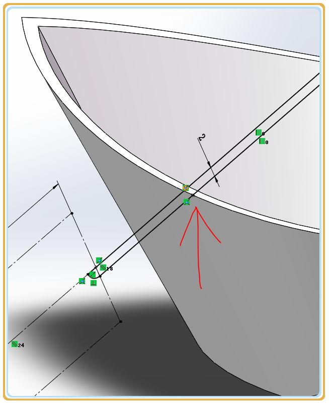 用SolidWorks画的小船和船桨，看图纸似乎挺复杂，但画起来并不难