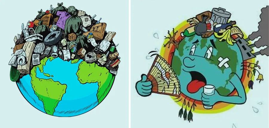 创意儿童画教程|地球日,让地球妈妈不再哭泣