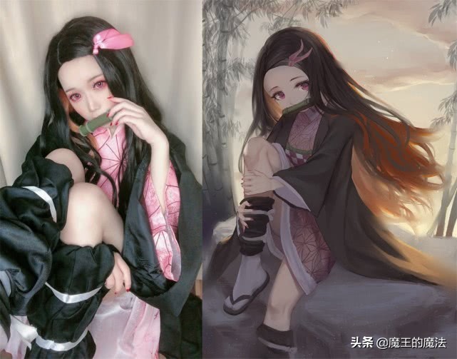 祢豆子的5种形态，可爱呆萌把人融化，看完之后你只想先把她带走