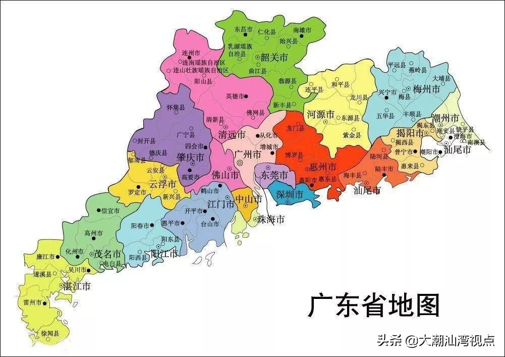 广东21个城市！各有标志！