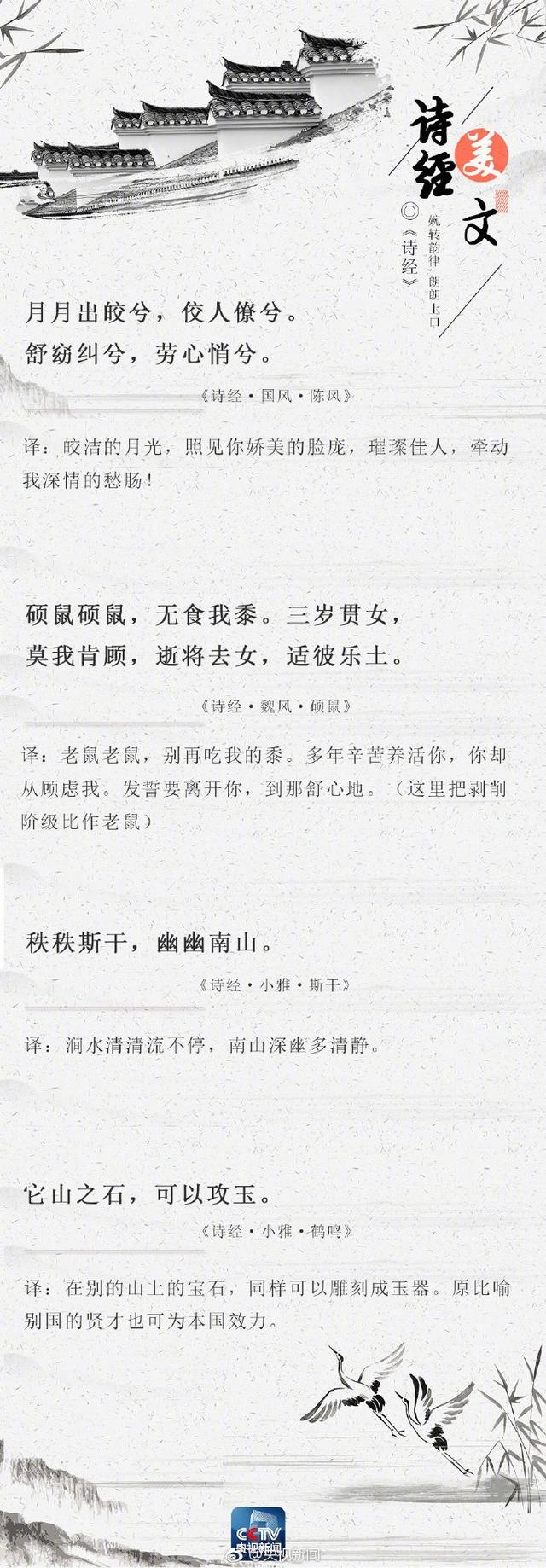 32句《诗经》美句，央视倾力推荐，这就是中国诗歌的源头