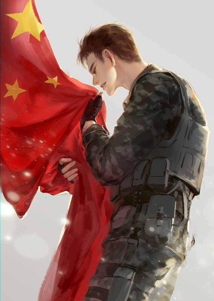 这位护旗手 请收下这面国旗和这波精选爱国语录