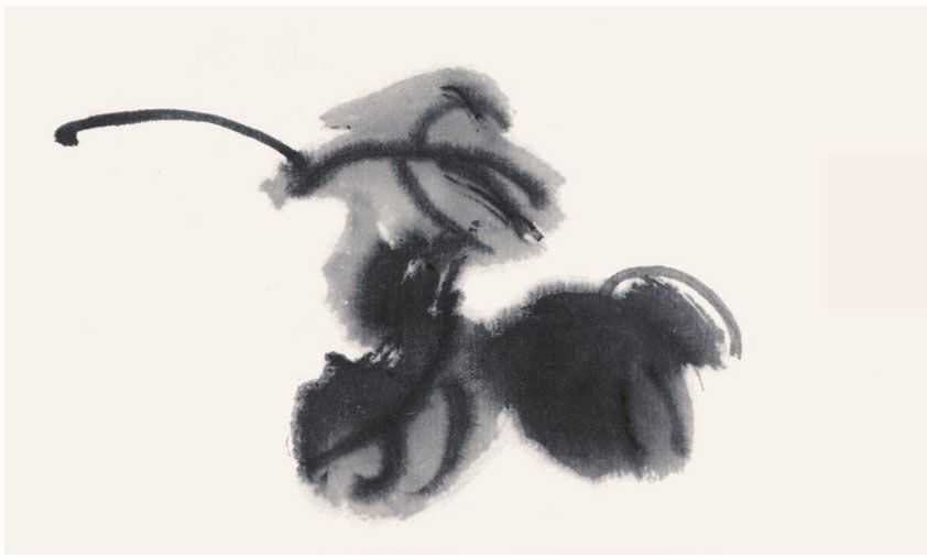 国画知识：常见的五种叶子画法步骤图解，简单易学，小白也能学会