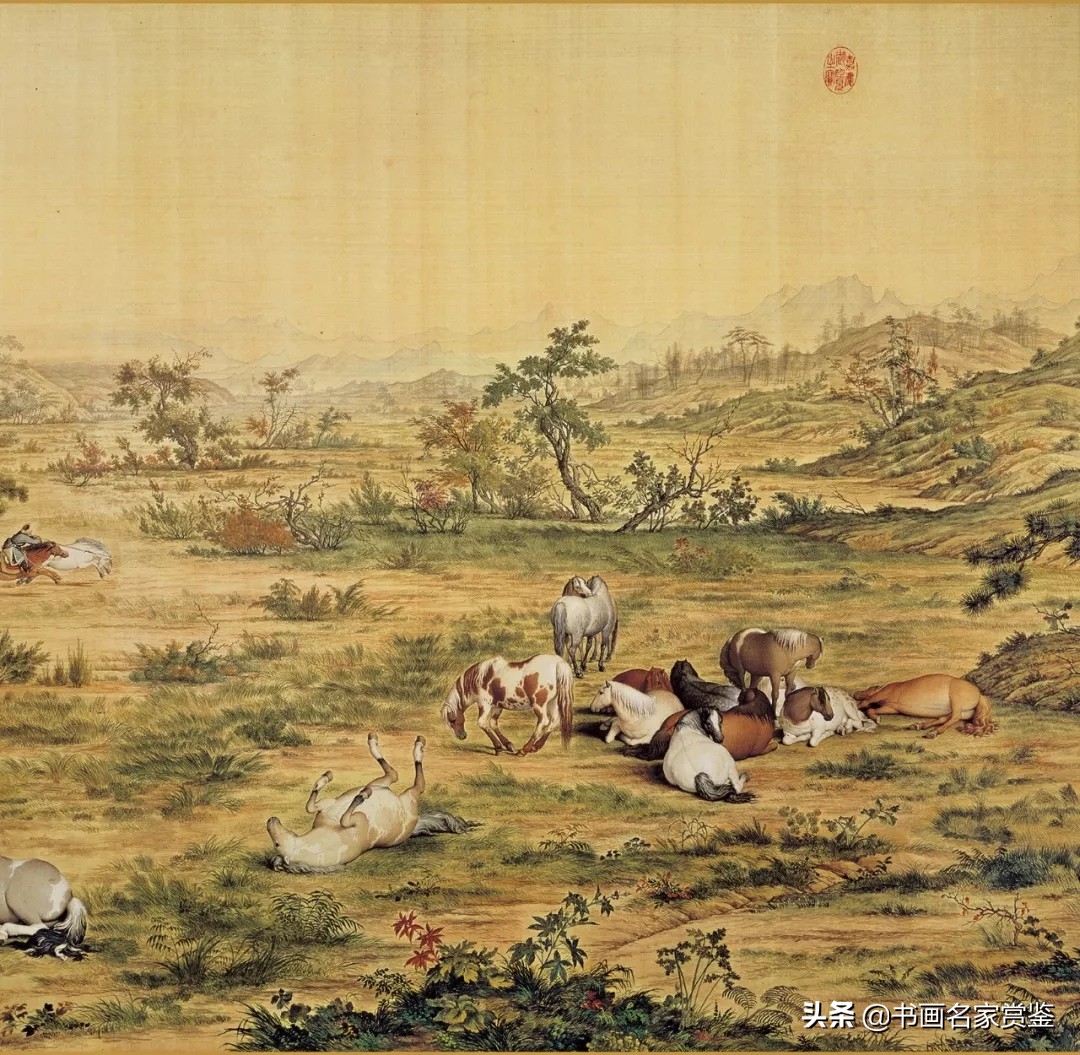 百骏图作者(清代宫廷十大画家之一——郎世宁《百骏图》全图和局部赏析)