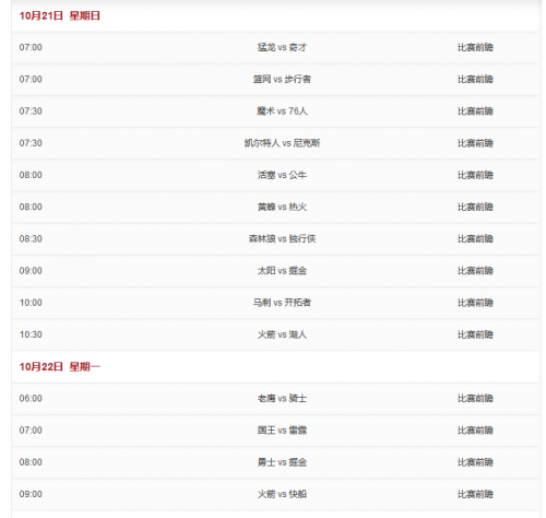 NBA常规赛2018(2018NBA常规赛将于10月17日开打 近期赛程表一览)