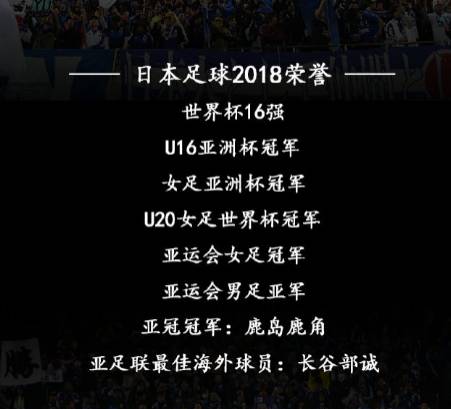 世界杯18年世界杯日本(日本足球2018成绩单：一年5冠 世界杯16强)