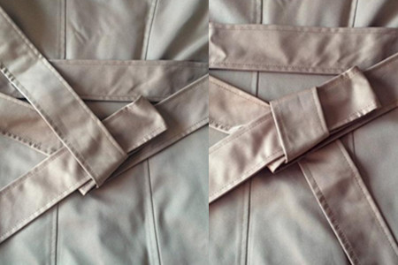 风衣蝴蝶结的系法步骤 简单易学不费事