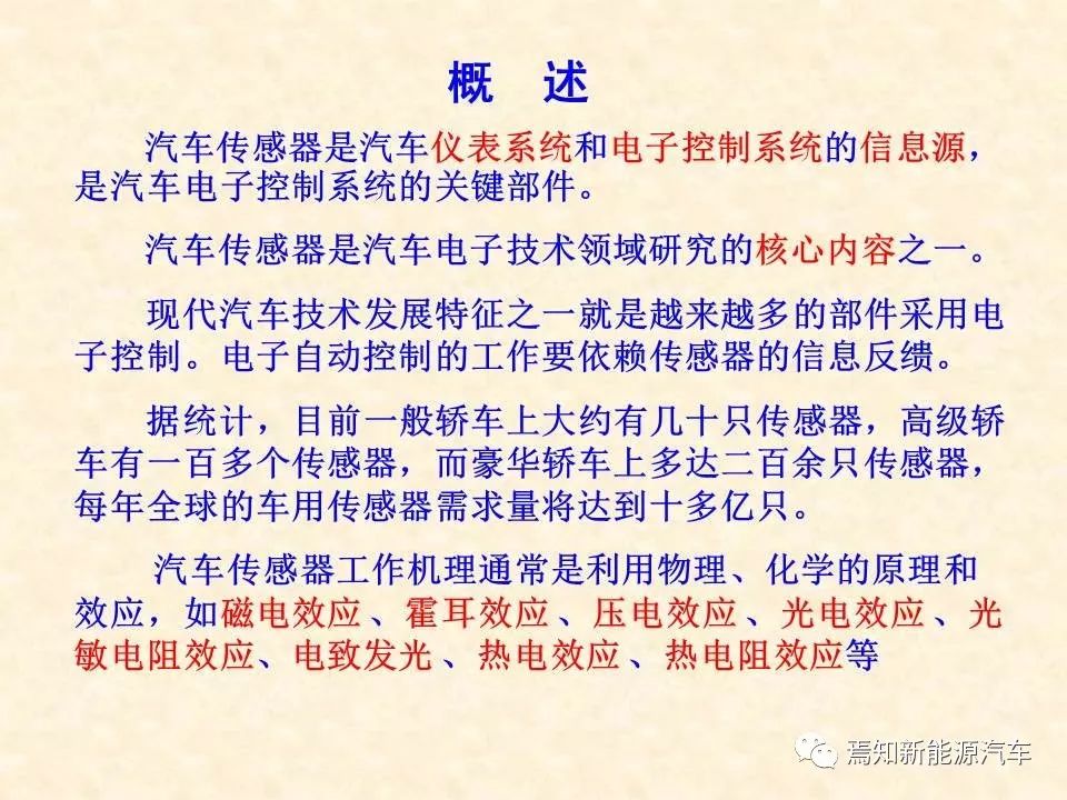 68页PPT详解汽车传感器，收藏慢慢看