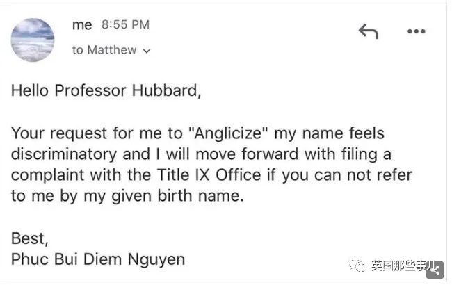美国教授要求越南裔女生改掉"不雅"的名字，引发众怒被学校停职…