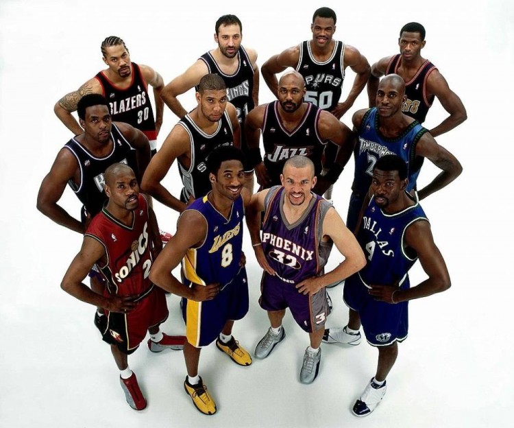 2001年NBA全明星(「NBA老照片」已全部退役！2001年全明星阵容)