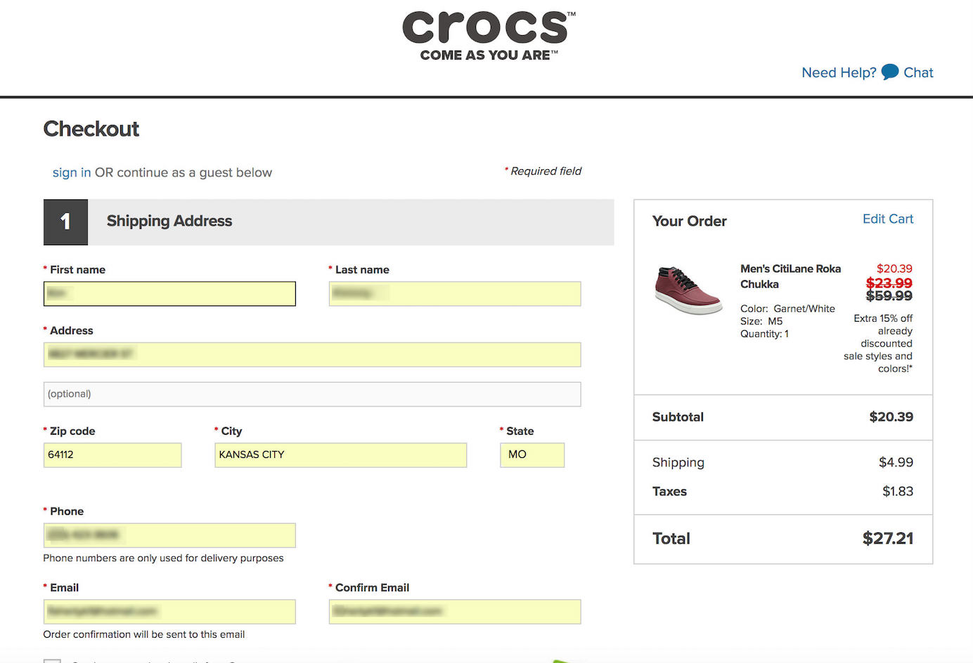 在电商网站上，税款、服务费和运费如何显示