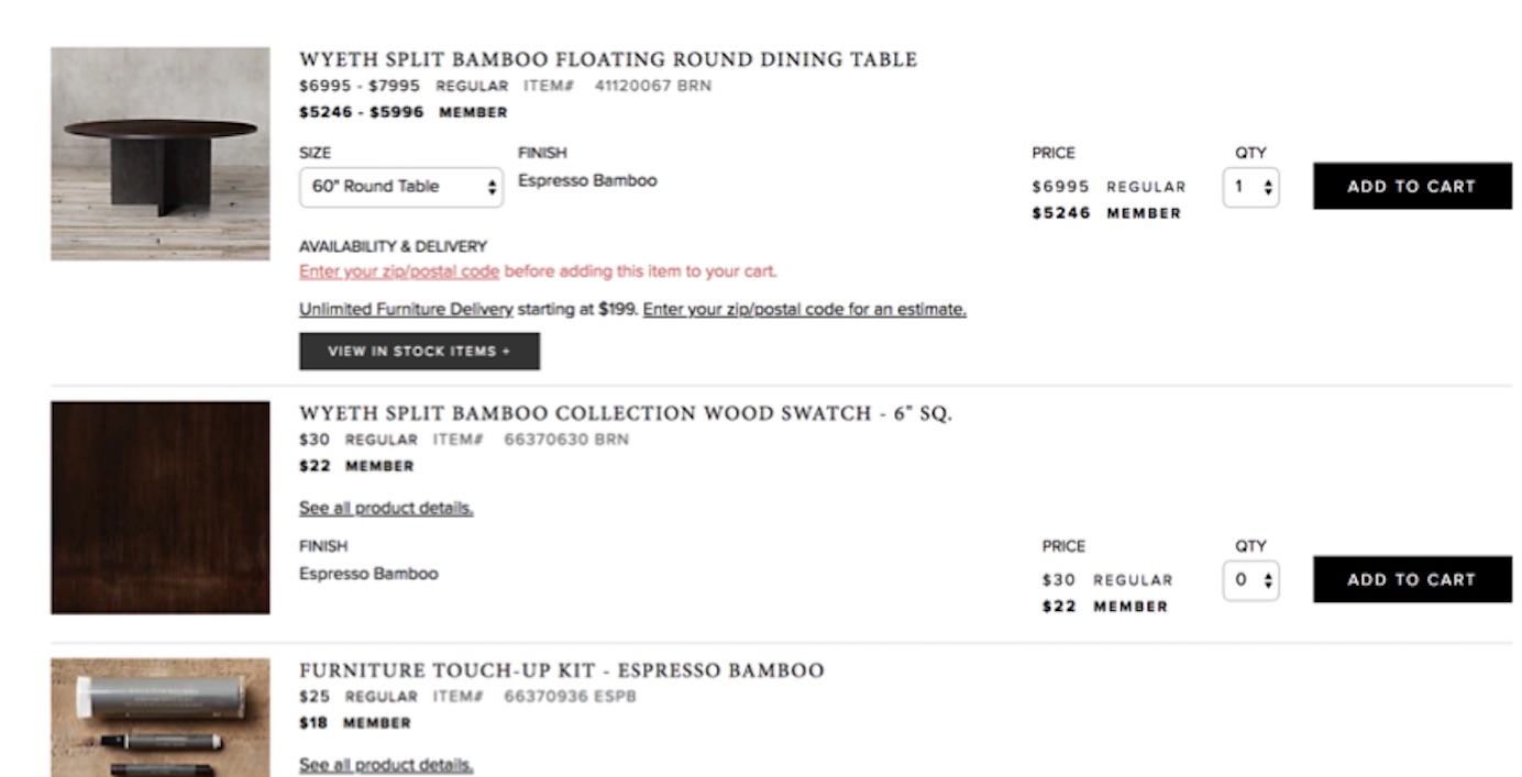 在电商网站上，税款、服务费和运费如何显示