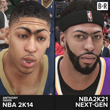 nba2k14球员有哪些(画面逐渐沧桑！媒体多图对比2K14与2K21球员模型)