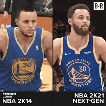 nba2k14球员有哪些(画面逐渐沧桑！媒体多图对比2K14与2K21球员模型)