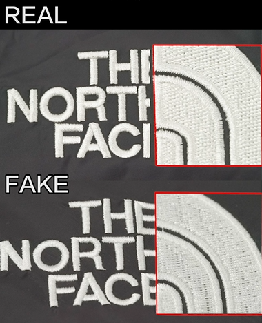 北面莆田产羽绒服和正版区别图文并茂普及一下