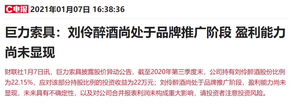 「白酒万元」巨力索具股票最新分析（巨力索具22万投资收益，撬动30亿市值）