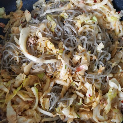 甘藍炒粉,甘藍炒粉條的做法家常