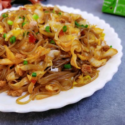 甘藍炒粉,甘藍炒粉條的做法家常